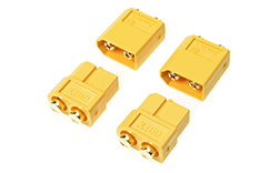 [ GF-1042-001 ] Connector - XT-60PB - Goudcontacten - Man. + Vrouw. - 2 paar 