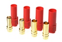 [ GF-1055-002 ] Connector - XT-150 - Goudcontacten - Mannelijk + Vrouwelijk - Rood - 2 paar 