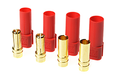 [ GF-1055-002 ] Connector - XT-150 - Goudcontacten - Mannelijk + Vrouwelijk - Rood - 2 paar 