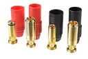 [ GF-1056-001 ] Connector - AS-150 - Anti Spark - Goudcontacten - Mannelijk + Vrouwelijk - Rood + Black - 2 paar 