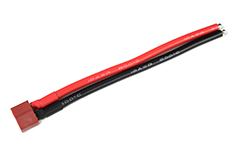 [ GF-1070-005 ] Connector met kabel - Deans - Goud contacten - Vrouw. connector - 12AWG Siliconen-kabel - 10cm - 1 st 