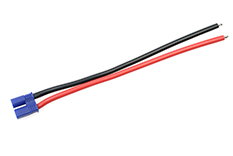 [ GF-1076-002 ] Connector met kabel - EC-2 - Goud contacten - Vrouw. connector - 14AWG Siliconen-kabel - 12cm - 1 st 