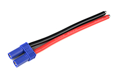 [ GF-1078-001 ] Connector met kabel - EC-5 - Goud contacten - Man. connector - 10AWG Siliconen-kabel - 12cm - 1 st 