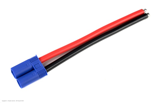 [ GF-1078-002 ] Connector met kabel - EC-5 - Goud contacten - Vrouw. connector - 10AWG Siliconen-kabel - 12cm - 1 st 