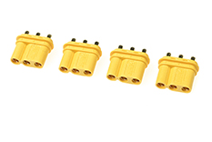 [ GF-1087-002 ] Connector - MR-30PB 3-Polig - Goud contacten - Man. - 4 st 