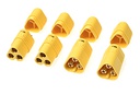 [ GF-1091-001 ] Connector - MT-60 3-Polig - Goud contacten - Man. + Vrouw. - 2 paar 