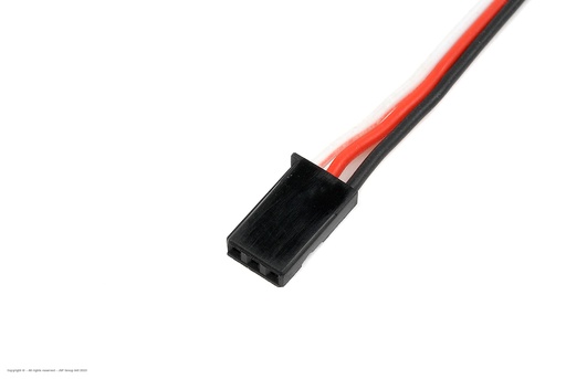[ GF-1100-001 ] Servo-kabel - Futaba - Connector man. - 22AWG / 60 Strengen - 30cm - 1 st 