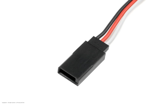 [ GF-1100-002 ] Servo-kabel - Futaba - Connector vrouw. - 22AWG / 60 Strengen - 30cm - 1 st 