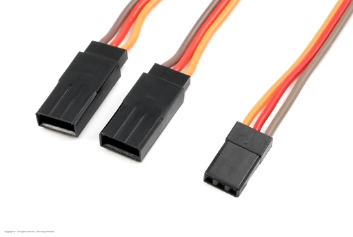 [ GF-1101-020 ] Servo Y-kabel - JR/Hitec - 22AWG / 60 Strengen - 15cm - 1 st 