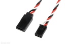 [ GF-1110-011 ] Servo verlengkabel - Gedraaide kabel - Futaba - 22AWG / 60 Strengen - 30cm - 1 st 