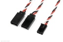 [ GF-1110-020 ] Servo Y-kabel - Gedraaide kabel - Futaba - 22AWG / 60 Strengen - 15cm - 1 st 