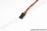 [ GF-1111-001 ] Servo-kabel - Gedraaide kabel - JR/Hitec - Connector man. - 22AWG / 60 Strengen - 30cm - 1 st 