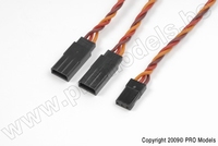 [ GF-1121-020 ] Servo Y-kabel - Gedraaide HD siliconen-kabel - JR/Hitec - 22AWG / 60 Strengen - 15cm - 1 st 