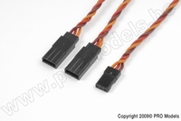 [ GF-1121-021 ] Servo Y-kabel - Gedraaide HD siliconen-kabel - JR/Hitec - 22AWG / 60 Strengen - 30cm - 1 st 