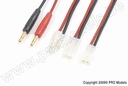 [ GF-1200-155 ] Laadkabel - Universeell 3in1 - Tamiya man., Tamiya vrouw., AMP vrouw. - 16 AWG Siliconen-kabel - 1 st 
