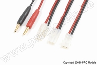 [ GF-1200-155 ] Laadkabel - Universeell 3in1 - Tamiya man., Tamiya vrouw., AMP vrouw. - 16 AWG Siliconen-kabel - 1 st 