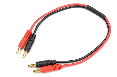 [ GF-1201-125 ] Laadkabel - 4mm Banana Connectors - 14AWG Siliconen-kabel - 30cm - 1 st 