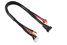[ GF-1202-073 ] Laad-/balanceer-kabel - Deans 6S - Lader 6S XH connector - 6S XH connector - 14AWG Siliconen-kabel - 30cm - 1 st 
