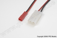 [ GF-1300-001 ] Power adapterkabel - Tamiya connector man. <=> BEC connector man. - 20AWG Siliconen-kabel - 1 st 