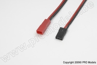 [ GF-1300-002 ] Power adapterkabel - BEC connector man. &lt;=&gt; JR/FUTABA connector vrouw. - 22AWG Wire - 1 st 