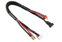 [ GF-1202-072 ] Laad-/balanceer-kabel - Deans 4S - Lader 6S XH connector - 4S XH connector - 14AWG Siliconen-kabel - 30cm - 1 st 