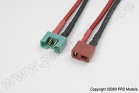 [ GF-1300-060 ] Power adapterkabel - MPX connector man. <=> Deans connector man. - 14AWG Siliconen-kabel - 1 st 