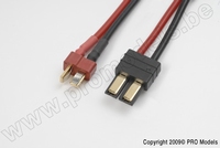 [ GF-1300-074 ] Power adapterkabel - TRX connector vrouw. <=> Deans connector vrouw. - 14AWG Siliconen-kabel - 1 st 