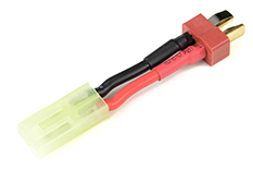 [ GF-1301-007 ] Power adapterkabel - Deans connector vrouw. <=> Mini Tamiya connector man. - 16AWG Siliconen-kabel - 1 st 