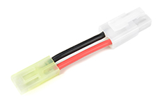 [ GF-1301-005 ] Power adapterkabel - Tamiya connector vrouw. <=> Mini Tamiya connector man. - 16AWG Siliconen-kabel - 1 st 