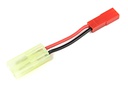 [ GF-1301-006 ] Power adapterkabel - BEC connector man. <=> Mini Tamiya connector man. - 20AWG Siliconen-kabel - 1 st 