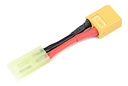 [ GF-1301-008 ] Power adapterkabel - XT-60 connector man. <=> Mini Tamiya connector man. - 16AWG Siliconen-kabel - 1 st 