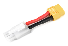 [ GF-1301-045 ] Power adapterkabel - Tamiya connector vrouw. <=> XT-60 connector vrouw. - 14AWG Siliconen-kabel - 1 st 