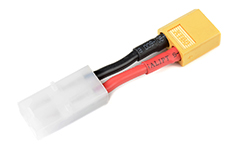 [ GF-1301-050 ] Power adapterkabel - Tamiya connector man. <=> XT-60 connector man. - 14AWG Siliconen-kabel - 1 st 
