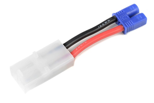 [ GF-1301-051 ] Power adapterkabel - Tamiya connector man. <=> EC-2 connector man. - 14AWG Siliconen-kabel - 1 st 