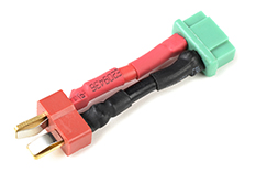 [ GF-1301-061 ] Power adapterkabel - Deans connector vrouw. <=> MPX connector vrouw. - 14AWG Siliconen-kabel - 1 st 