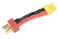 [ GF-1301-078 ] Power adapterkabel - Deans connector vrouw. <=> XT-30 connector vrouw. - 14AWG Siliconen-kabel - 1 st 