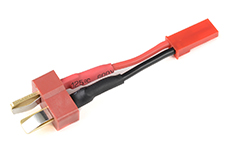 [ GF-1301-077 ] Power adapterkabel - Deans connector vrouw. <=> BEC connector vrouw. - 20AWG Siliconen-kabel - 1 st 