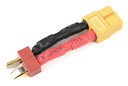 [ GF-1301-079 ] Power adapterkabel - Deans connector vrouw. <=> XT-60 connector vrouw. - 12AWG Siliconen-kabel - 1 st 