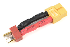 [ GF-1301-079 ] Power adapterkabel - Deans connector vrouw. <=> XT-60 connector vrouw. - 12AWG Siliconen-kabel - 1 st 