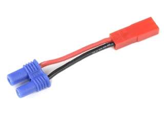 [ GF-1301-097 ] Power adapterkabel - EC-2 connector vrouw. <=> BEC connector man. - 20AWG Siliconen-kabel - 1 st 