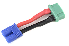 [ GF-1301-095 ] Power adapterkabel - EC-2 connector man. <=> MPX connector vrouw. - 14AWG Siliconen-kabel - 1 st 