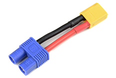 [ GF-1301-112 ] Power adapterkabel - EC-3 connector vrouw. <=> XT-30 connector man. - 14AWG Siliconen-kabel - 1 st 