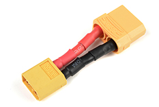 [ GF-1301-137 ] Power adapterkabel - XT-60 connector man. <=> XT-90 connector vrouw. - 12AWG Siliconen-kabel - 1 st 