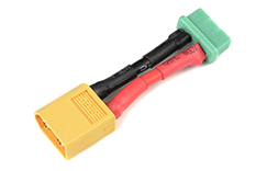 [ GF-1301-140 ] Power adapterkabel - XT-60 connector man. <=> MPX connector vrouw. - 14AWG Siliconen-kabel - 1 st 
