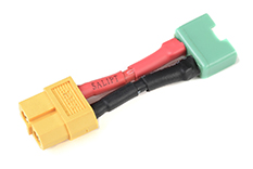 [ GF-1301-145 ] Power adapterkabel - XT-60 connector vrouw. <=> MPX connector man. - 14AWG Siliconen-kabel - 1 st 