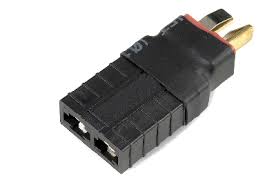 [ GF-1305-012 ] Power adapterconnector - Deans connector vrouw. &lt;=&gt; TRX connector man. - 1 st 