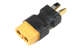 [ GF-1305-010 ] Power adapterconnector - Deans connector vrouw. <=> XT-60 connector vrouw. - 1 st 