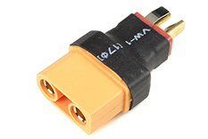[ GF-1305-011 ] Power adapterconnector - Deans connector vrouw. <=> XT-90 connector vrouw. - 1 st 