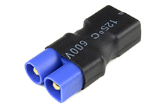 [ GF-1305-018 ] Power adapterconnector - Deans connector man. <=> EC-3 connector man. - 1 st 