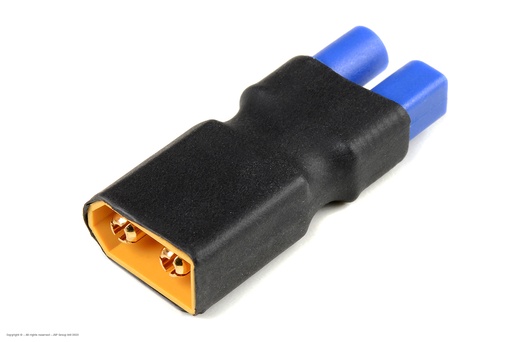 [ GF-1305-021 ] Power adapterconnector - XT-60 connector man. <=> EC-3 connector vrouw. - 1 st 